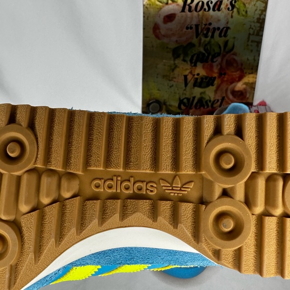 NWT Adidas SL 72 OG Sky Rush/Solar Yellow/Lucid Pink Sneakers Size 8 - Picture 7 of 15